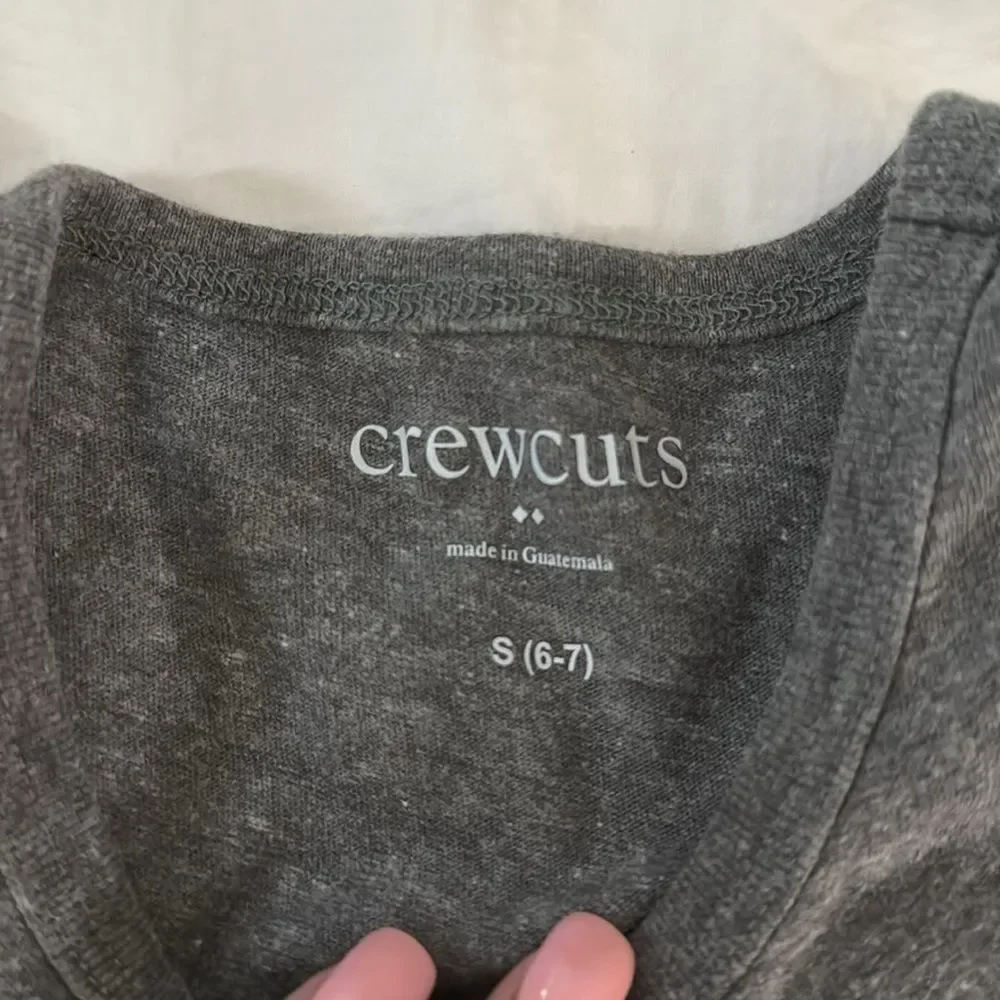 Crewcuts Heather Gray Tank with Vibrant Red Crab